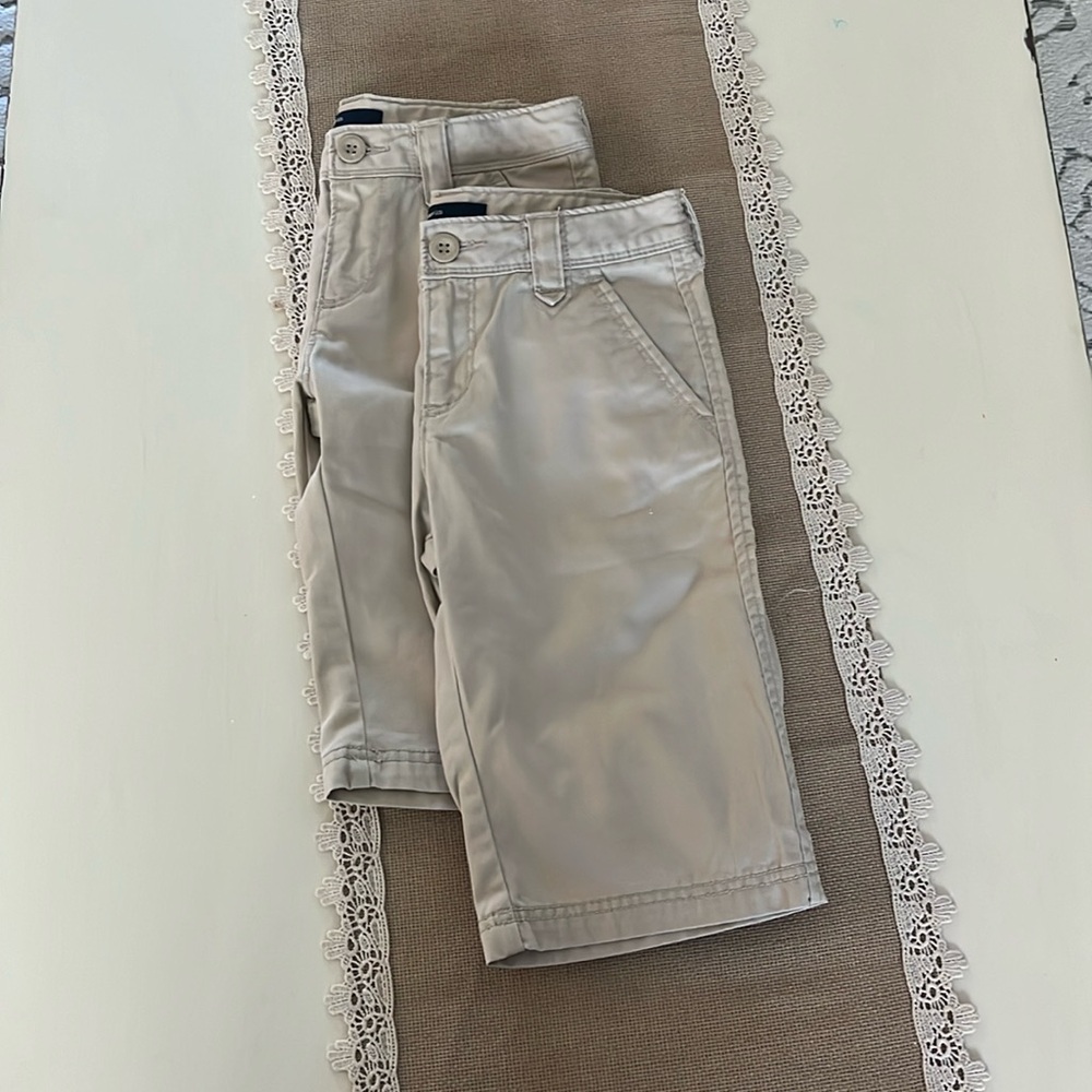 BUNDLE 2 pairs GapKids Khaki Bermuda Shorts
